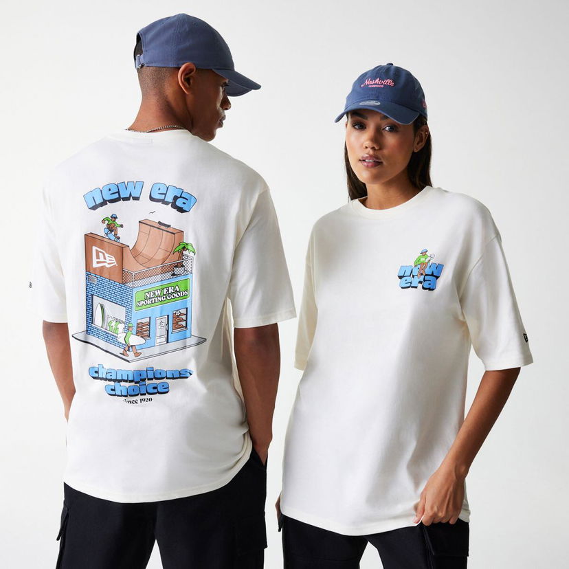 Tričko New Era New Era Store Graphic T-Shirt Biela | 60684400