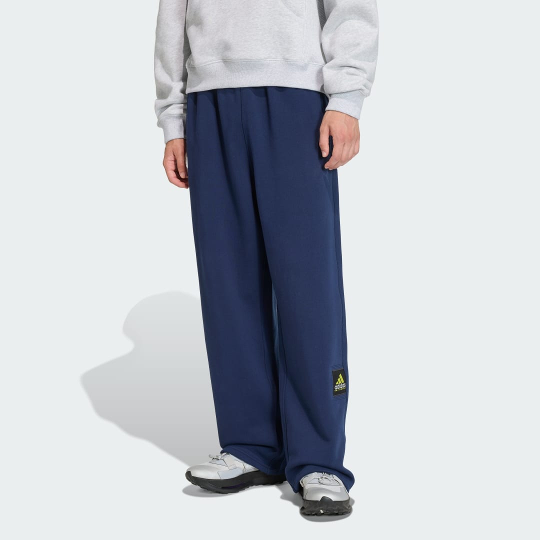 Tepláky adidas Performance EQUIPMENT Loose Fit Open Hem Sweatpants Navy | KS0493, 0