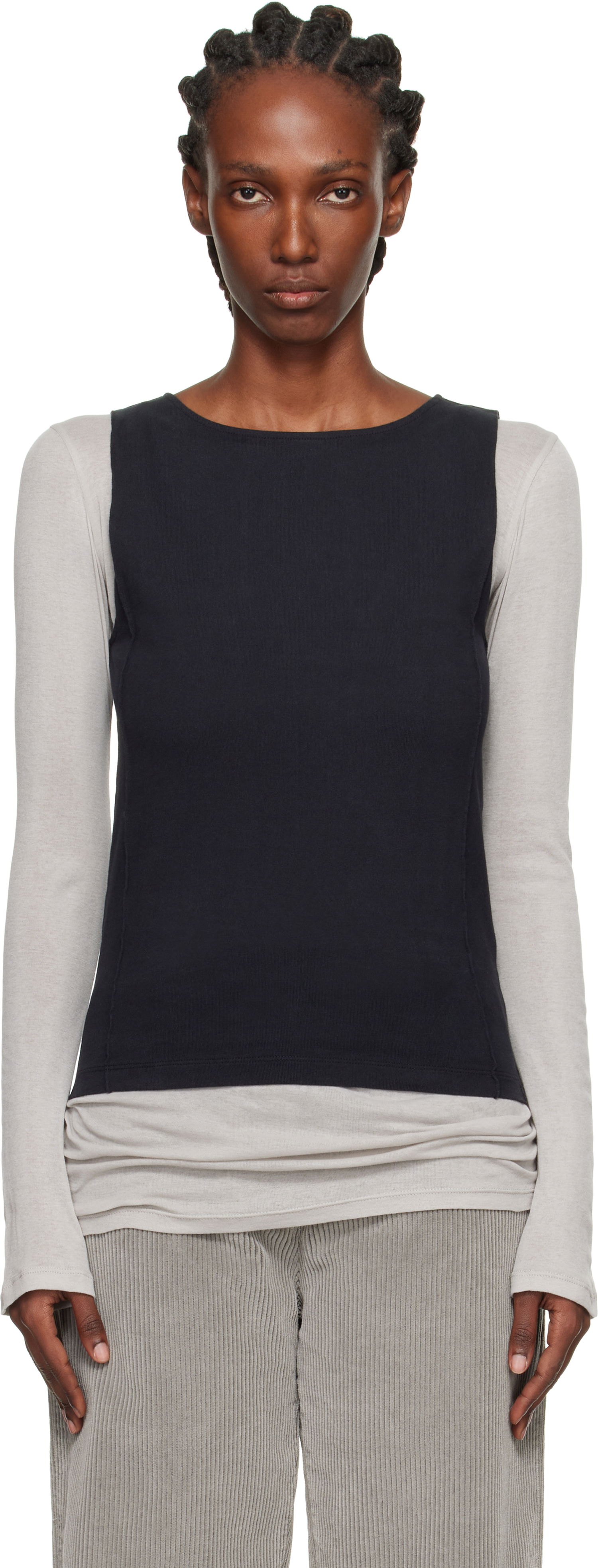 Tielko OUR LEGACY Sleeveless Lounge Top Čierna | W4256LC, 0