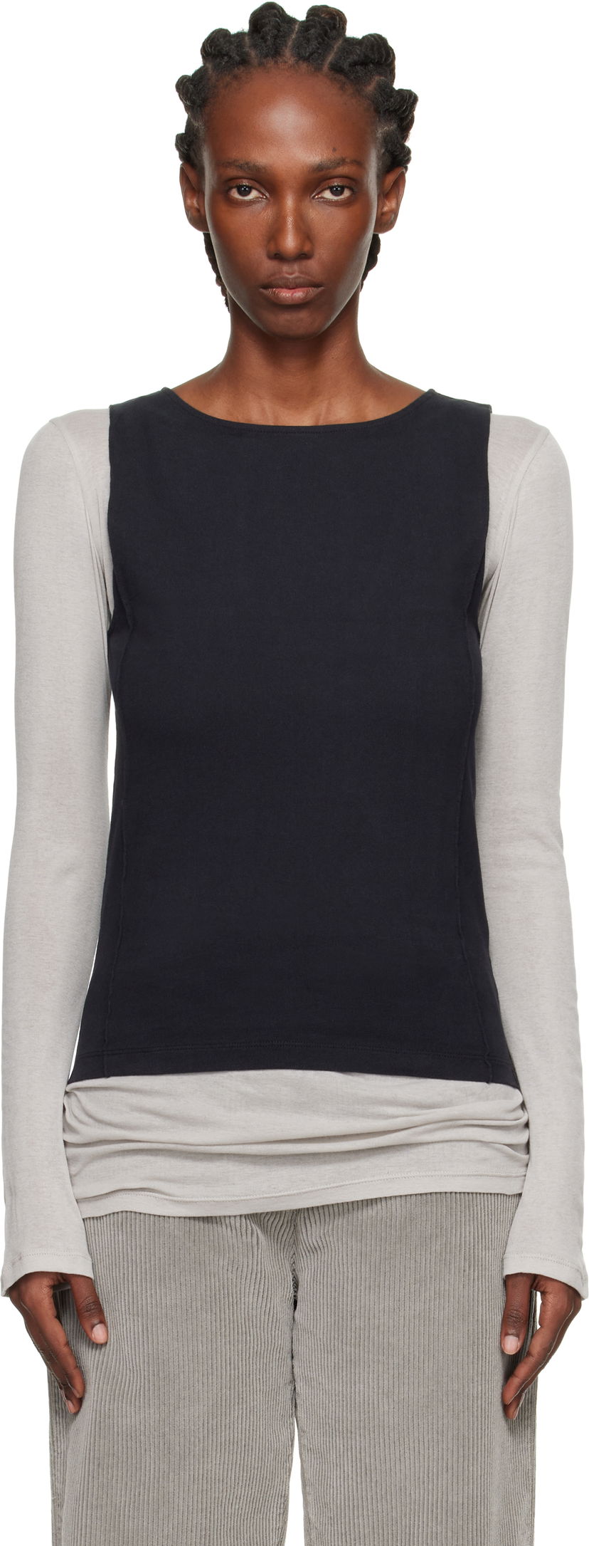 Tielko OUR LEGACY Sleeveless Lounge Top Čierna | W4256LC