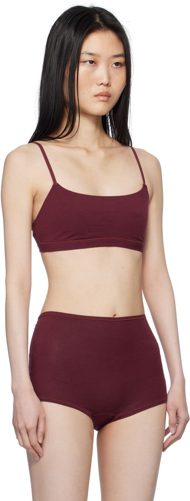 Podprsenka SKIMS SKIMS Cotton Jersey Scoop Bralette Vínová | BR-SCP-4460, 1