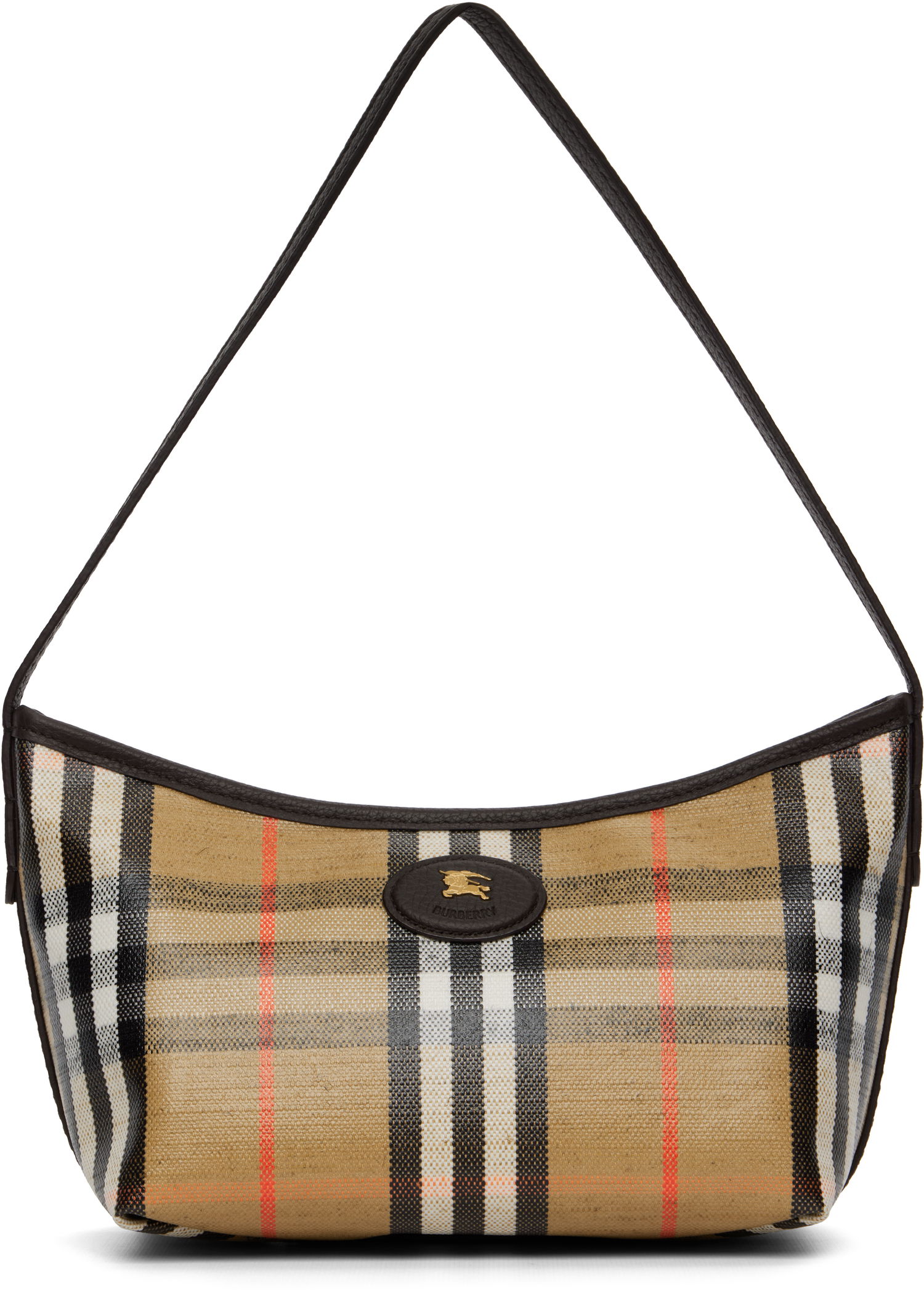 Taška cez rameno Burberry Burberry Mini Highlands Shoulder Bag Béžová | 8112278, 0