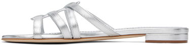 Starostlivosť o obuv Manolo Blahnik Manolo Blahnik Riran Strappy Leather Sandals Metalická | 124-2479, 2