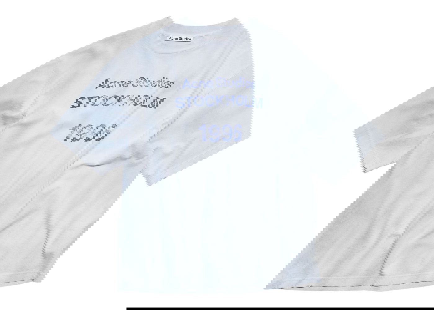 Tričko Acne Studios Stockholm 1996 Stamp T-shirt Modrá | BL0319-AAV / FN-MN-TSHI000424, 0