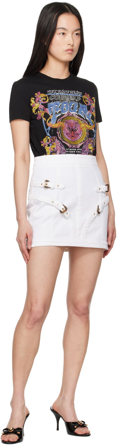 Tričko Versace Versace Jeans Couture Crystal Tour Graphic T-Shirt Čierna | E78HAHC03_ECJ01C, 3