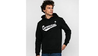 Mikina Converse Nova Pullover Hoodie Čierna | 10019004-A01, 3