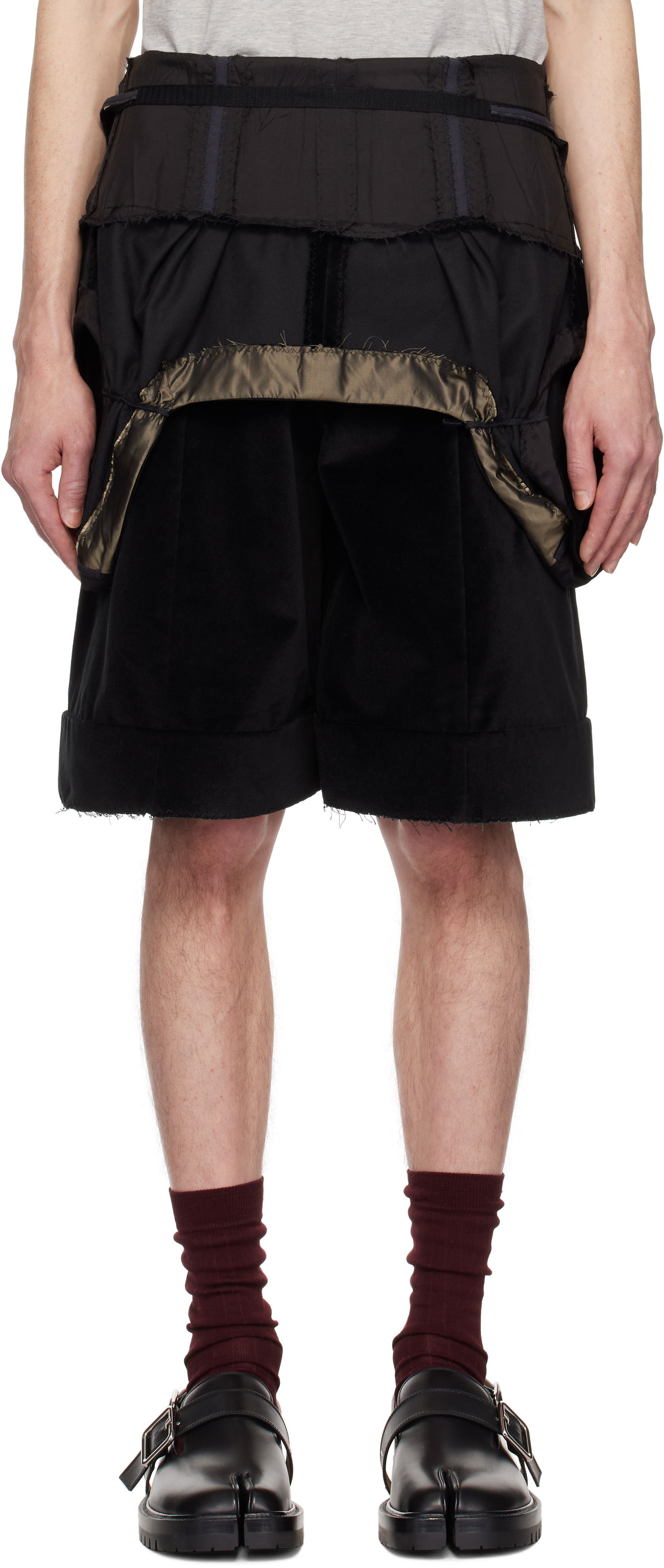 Šortky Maison Margiela Maison Margiela Multi-Wear Layered Shorts Čierna | S51MU0071 S53367, 0
