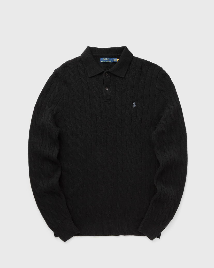 Sveter Polo by Ralph Lauren Cable Knit Polo Sweater Čierna | 710974165001