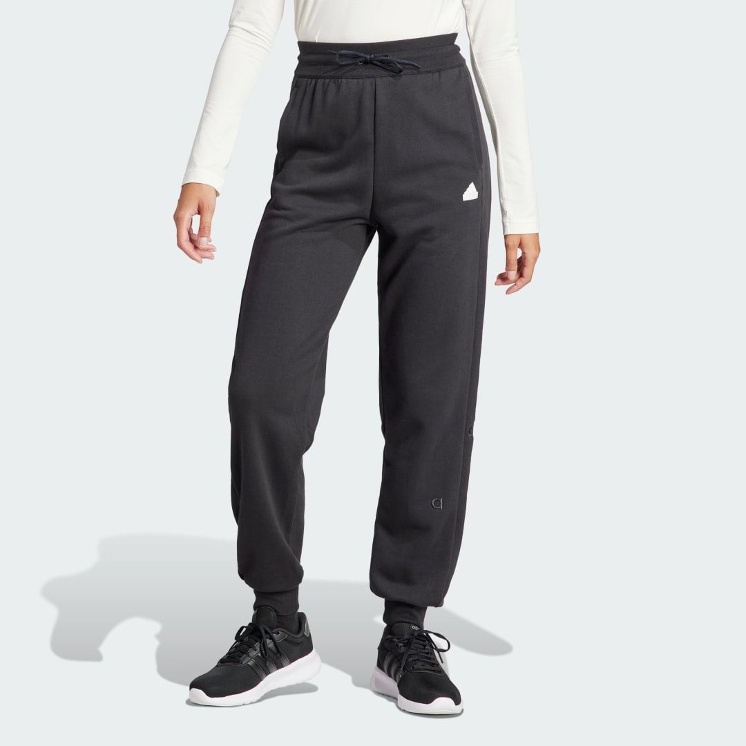 Tepláky adidas Performance Loose Fit French Terry Embroidered Joggers Čierna | IP2262, 0
