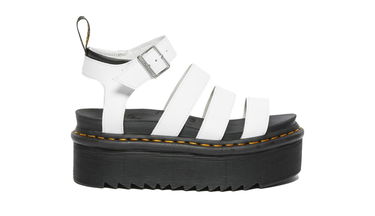 Tenisky a topánky Dr. Martens Blaire Quad Hydro Leather Platform Sandals W Biela | DM27296100, 0