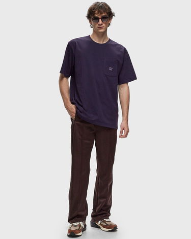 Tričko Needles Crew Neck Tee Poly Jersey Shortsleeves Fialová | PU308-B-EGGPLANT, 1