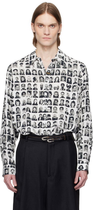 Košeľa Martine Rose Martine Rose Classic Photo Print Shirt Biela | 401WS24020, 0