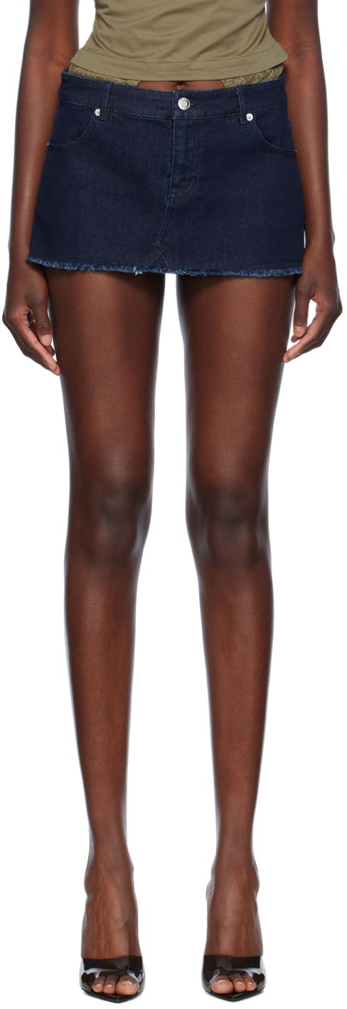Sukňa Miaou Miaou Miss Denim Miniskirt Modrá | 4019RWDBLD, 0