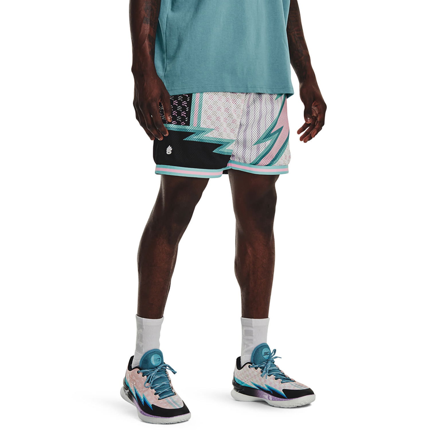 Šortky Under Armour Curry Draft Day 8In Short White Biela | 1377866-100, 0