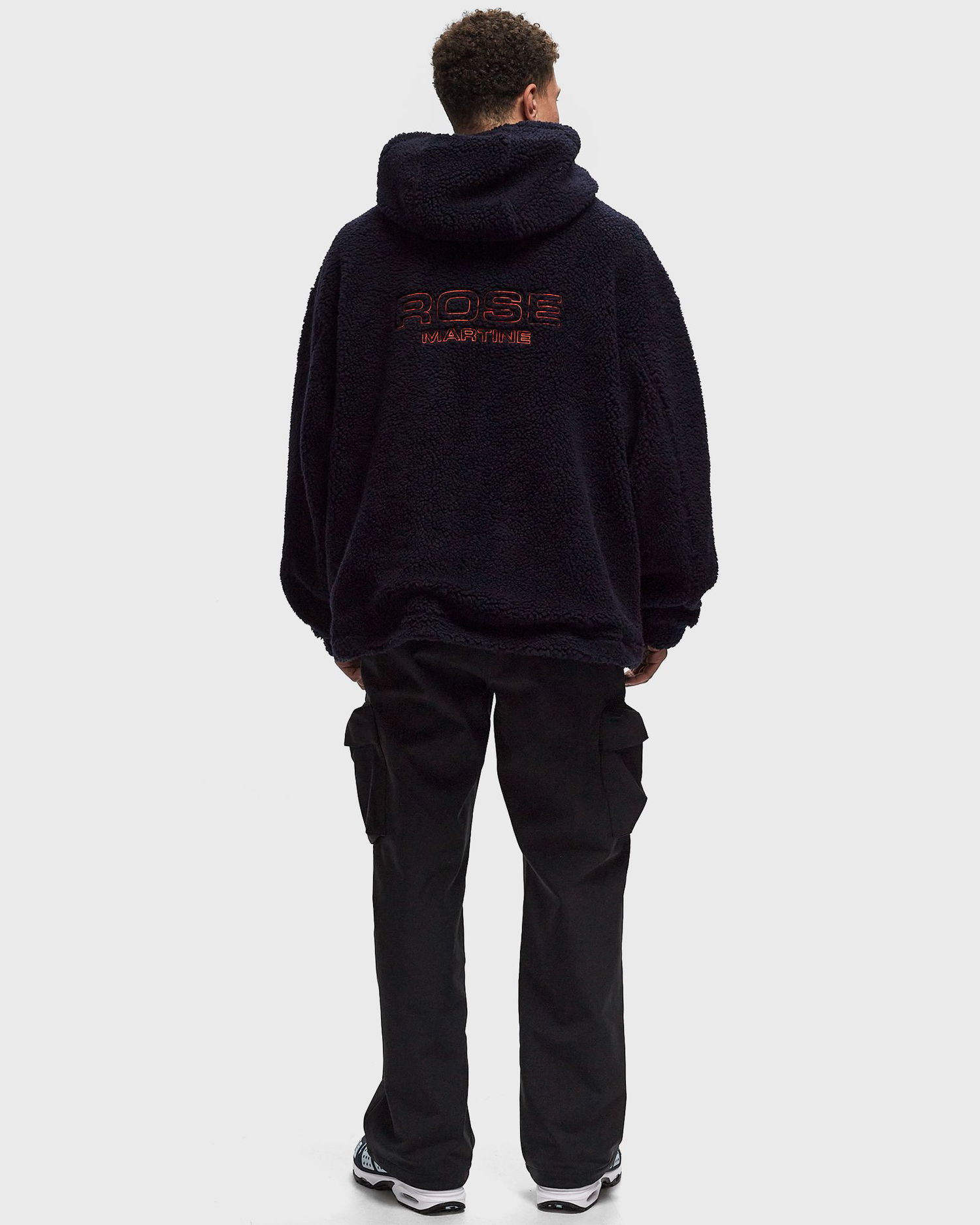 Mikina Martine Rose Oversized Fleece Hoodie Navy | 706JT04504-BLU, 1