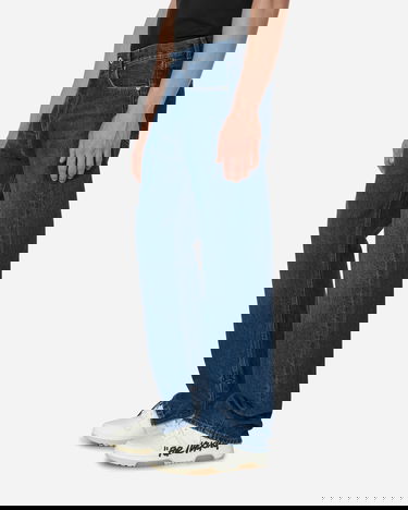 Džínsy Off-White Arrow Tab Zip Skate Jeans Medium Blue Modrá | OMYA177F23DEN002 4400, 2