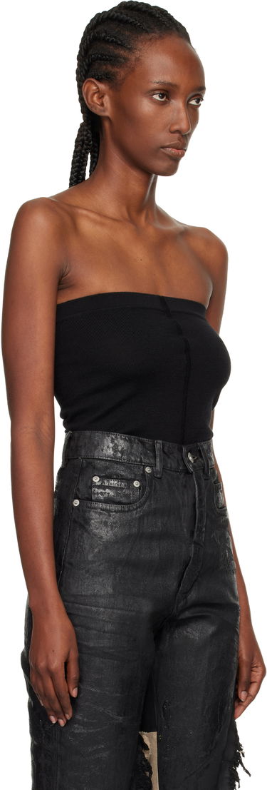 Tielko Rick Owens Rick Owens Concordians Runway Ribbed Tube Top Čierna | RO02E4674 WS, 1