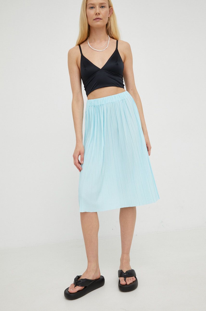 Sukňa Samsoe Samsoe Uma Skirt Tyrkysová | F18403400, 0
