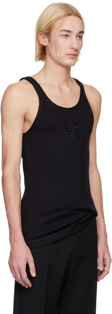 Tielko Dolce & Gabbana Logo Patch Tank Top Čierna | G8PA8ZG7N4G, 1