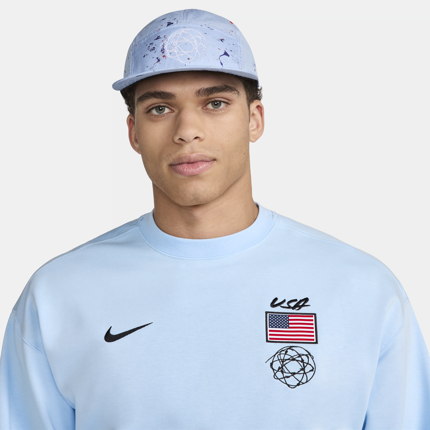 Šiltovka Nike Dri-FIT USA Fly Breaking Modrá | FN7241-441, 0