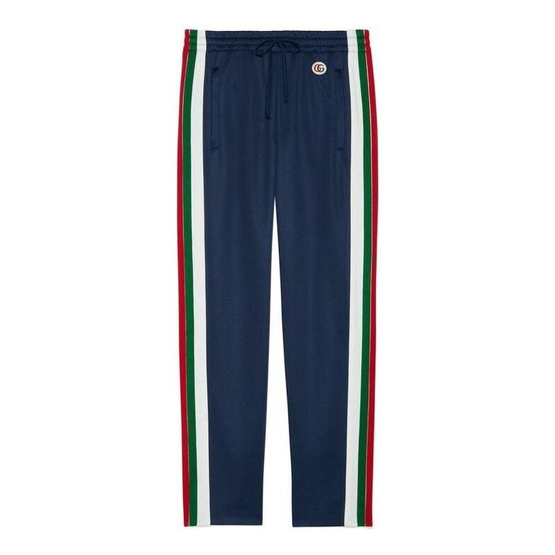 Tepláky Gucci Knitted Sweatpants With Logo Modrá | 666495-XJDP4-4206, 0