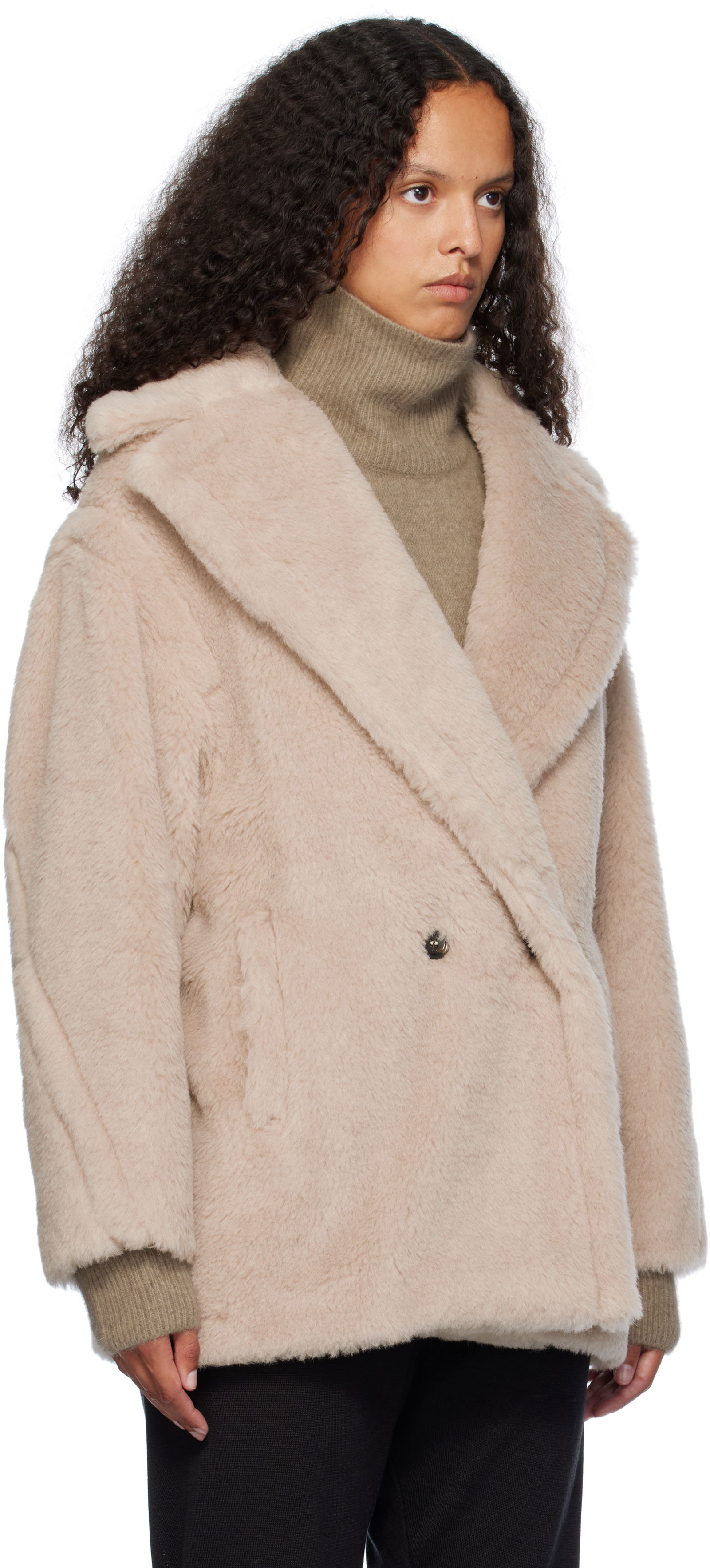 Max Mara Olga Short Faux-Fur Coat