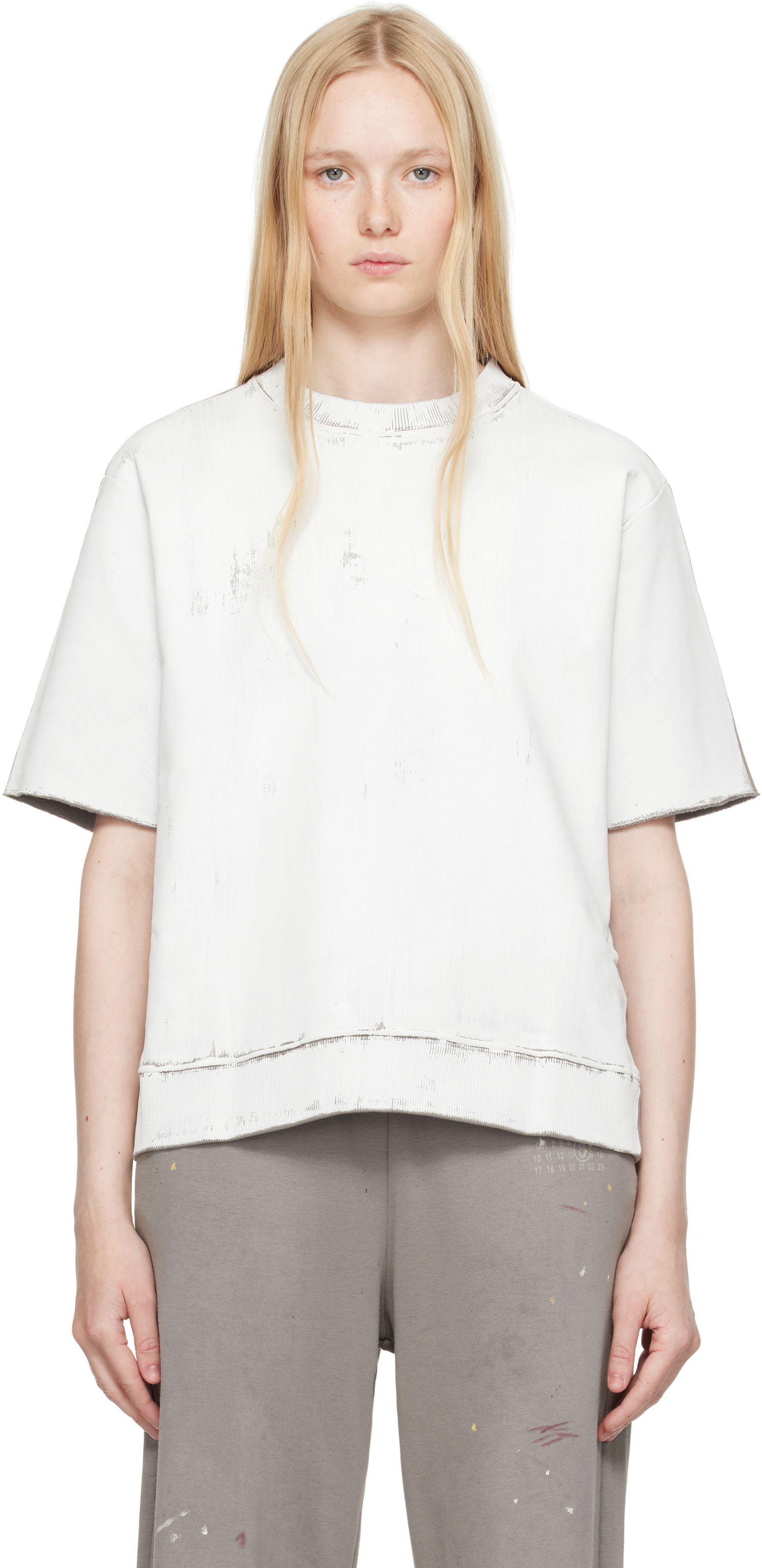 Tričko Maison Margiela MM6 Maison Margiela Light Sweatshirt Biela | S62GU0137 M25013, 0