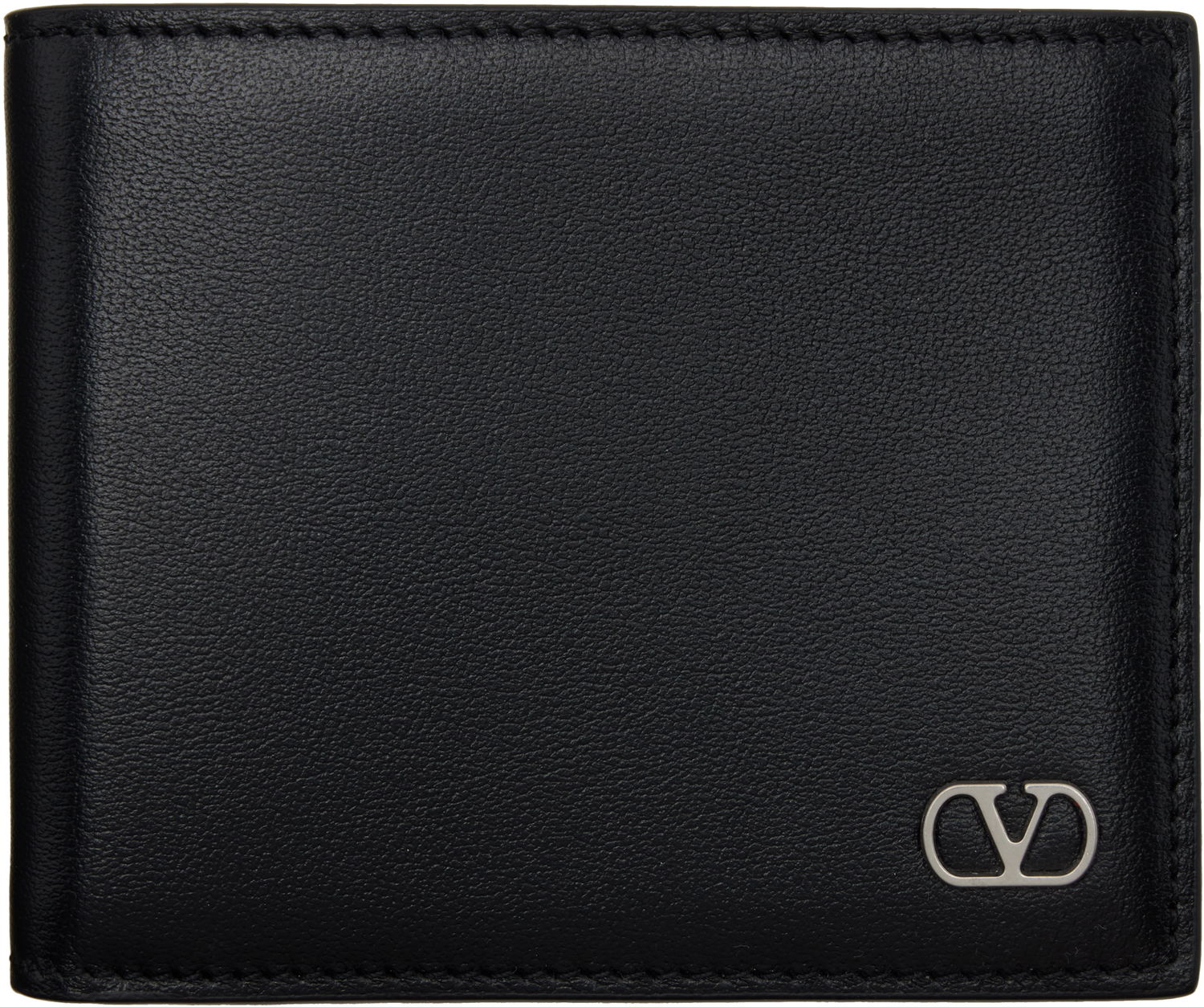 Peňaženka Valentino Valentino Garavani VLogo Signature Grainy Calfskin Bifold Wallet Čierna | 6Y2P0V08WVF, 0