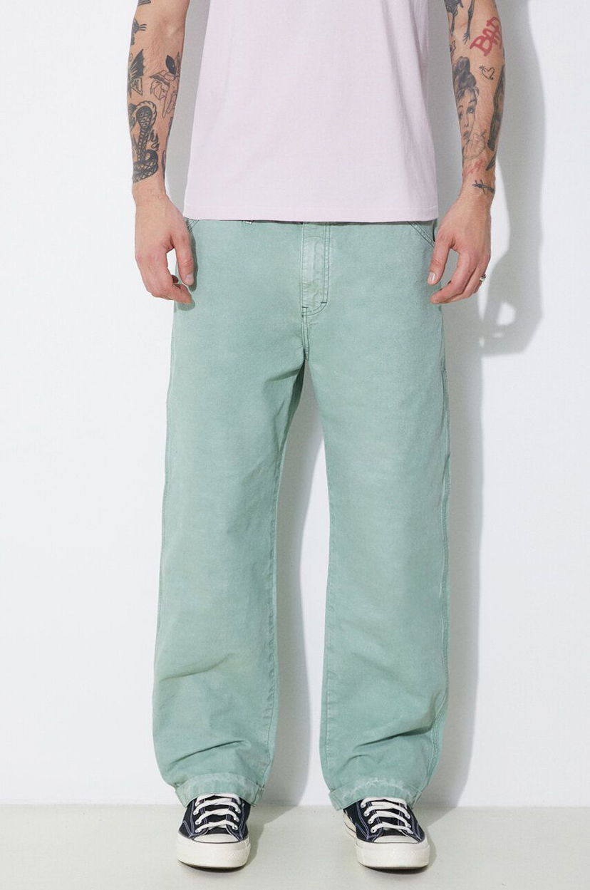 Cargo nohavice Human Made Garment Dyed Painter Pants Zelené | HM27PT008