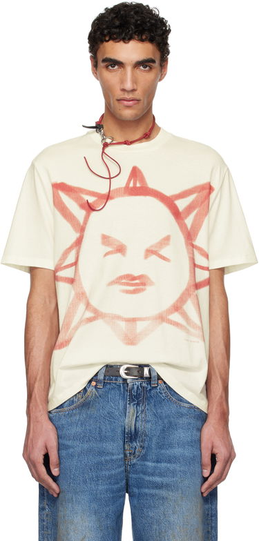 Tričko OUR LEGACY Our Legacy Box Sun Graphic T-Shirt Béžová | M2256BSS, 0