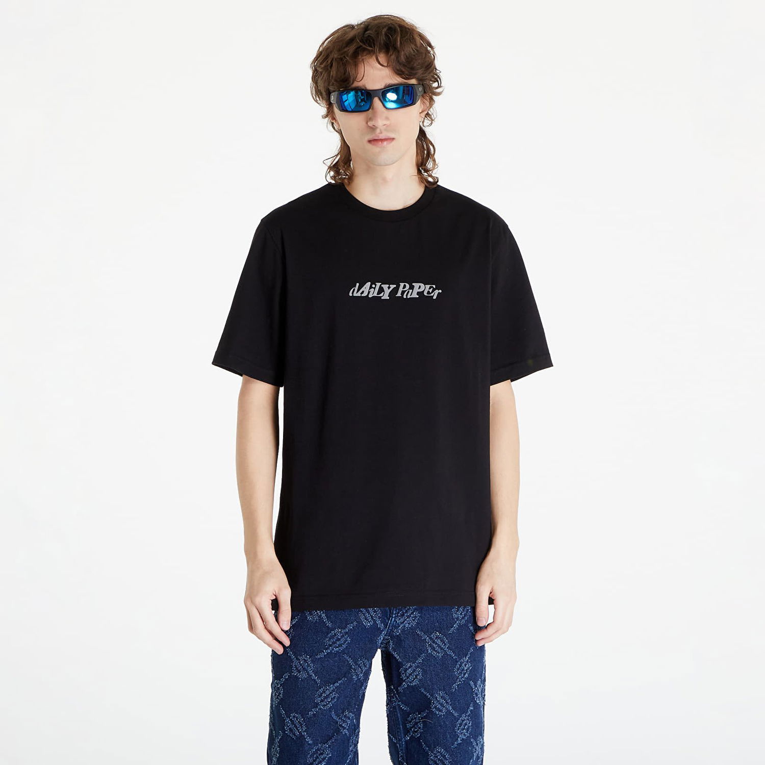 Tričko DAILY PAPER Unified Type Short Sleeve T-Shirt Čierna | 2411117, 0