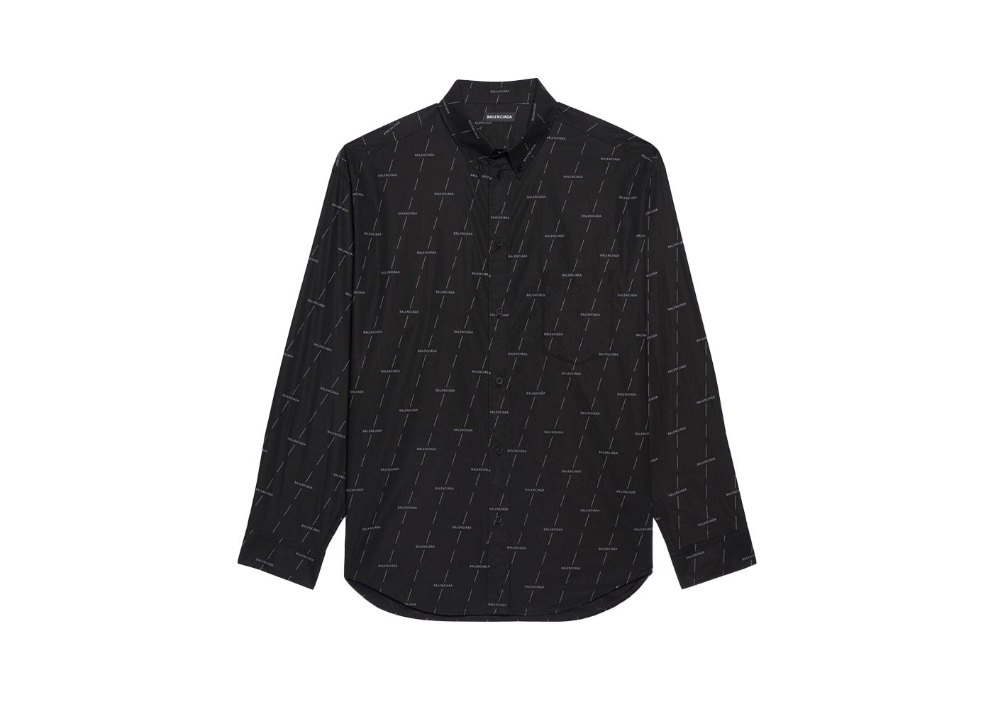 Košeľa Balenciaga Large Fit Poplin Shirt Čierna | 642265TJLF31269, 0