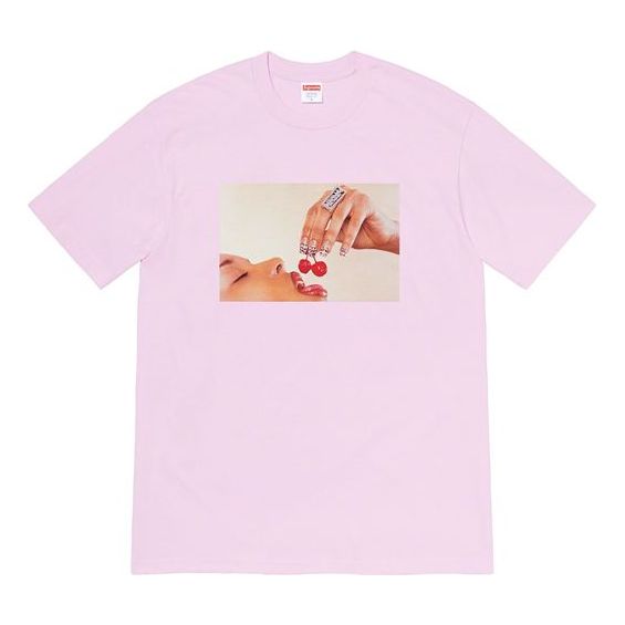 Tričko Supreme Cherries Graphic Short Sleeve T-Shirt Ružová | SUP-SS20-284