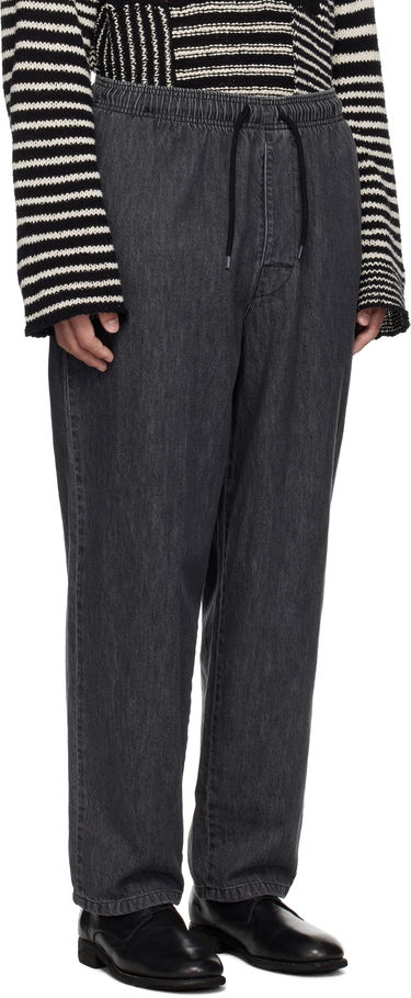 Džínsy WTAPS Elasticated Waist Relaxed Fit Jeans Čierna | 251CWDT-PTM03, 1