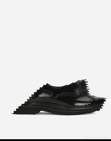 Tenisky a topánky Dolce & Gabbana Brushed Calfskin Lacing Flat Čierna | CN0101A120380999, 0