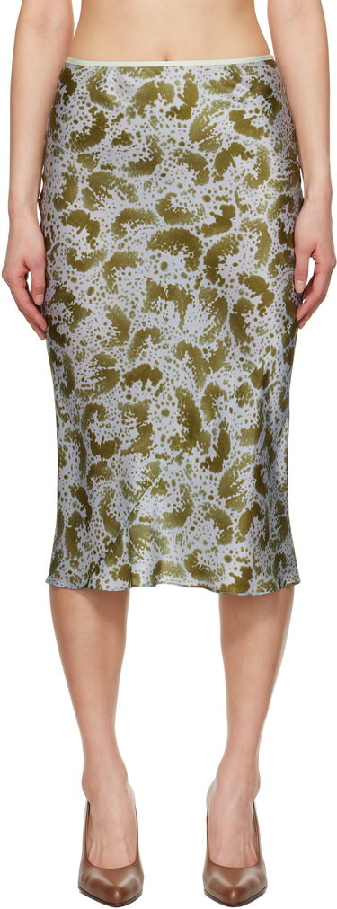 Sukňa Dries Van Noten Dries Van Noten Printed Silk Midi Skirt Zelené | 251-010804-1163, 0