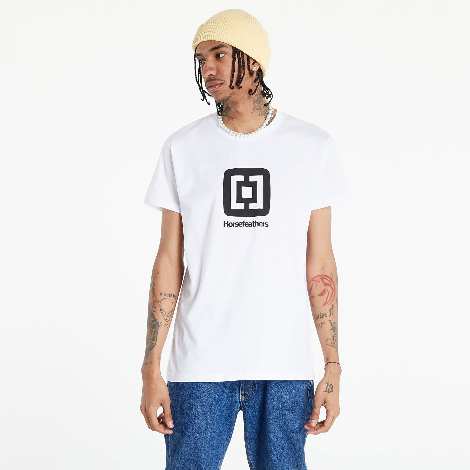 Tričko Horsefeathers Horsefeathers Fair Graphic T-Shirt Biela | SM150G, 0