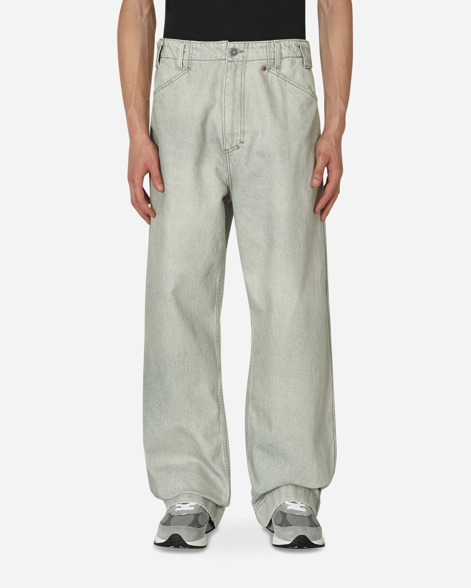 Džínsy Objects IV Life Wide Leg Denim Pants Zelené | 001-303-01-0422 PATGRN, 0