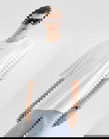 Tričko Dolce & Gabbana Oversized T-shirt with Dolce & Gabbana Print Biela | G8PB8TG7PYRW0800, 3