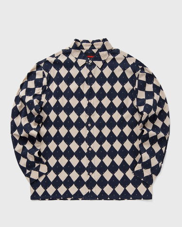 Košeľa Pleasures Pleasures Diamond Button-Down Long-Sleeve Shirt, XL Modrá | P24W012-NAVY, 0