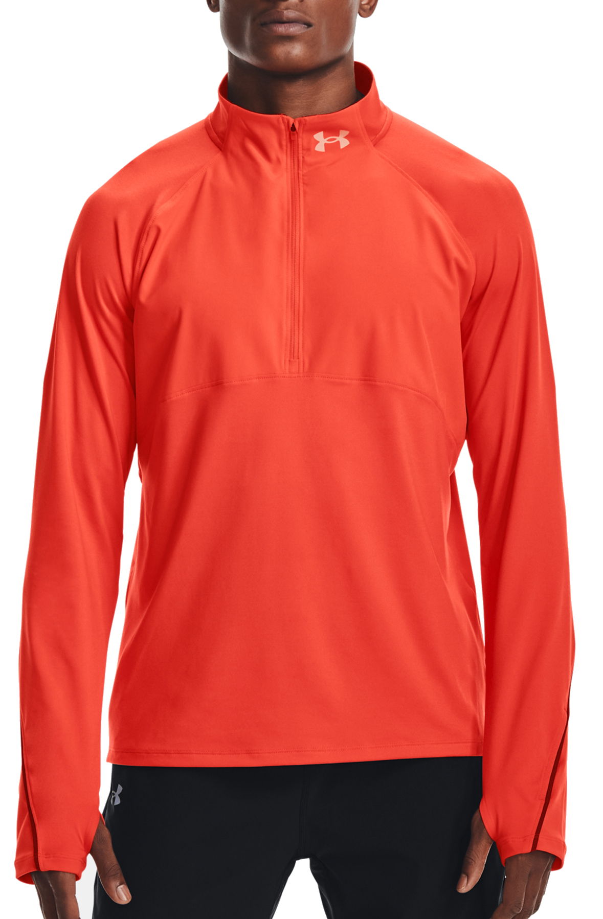Mikina Under Armour Under Armour Qualifier Run 2.0 1/4 Zip Top Červená | 1365662-860, 0