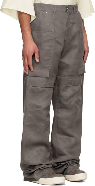 Cargo nohavice Rick Owens Rick Owens Hollywood Stefan Cargo Pants Šedá | RU01E5346 TWL, 1