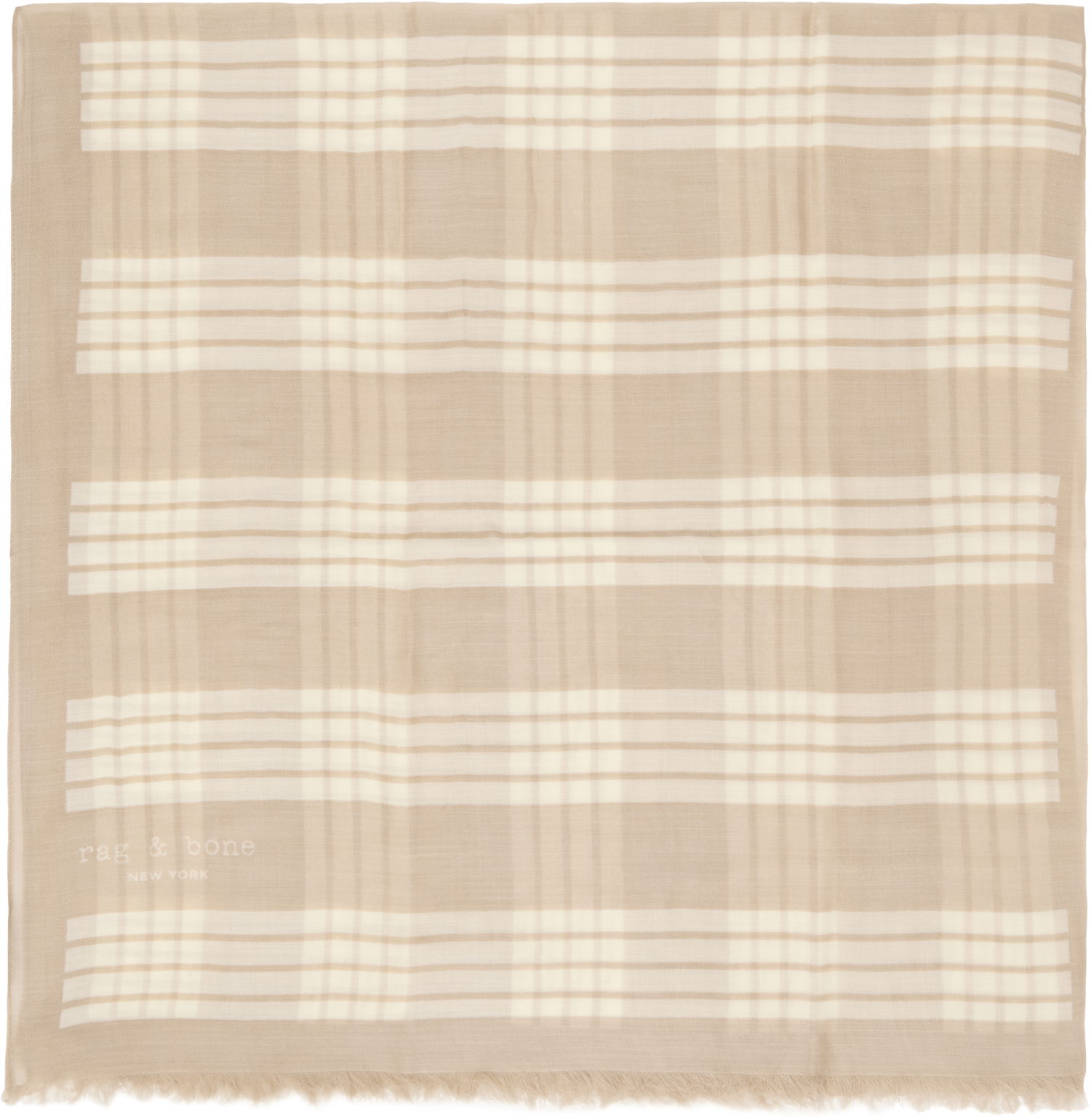 Šál rag & bone Rag & Bone Harlow Geo Print Scarf Béžová | WJW24HS1035WO35, 0