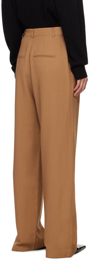 Nohavice Anine Bing Carrie Pleated Trousers Hnedá | A-03-3269-200, 2