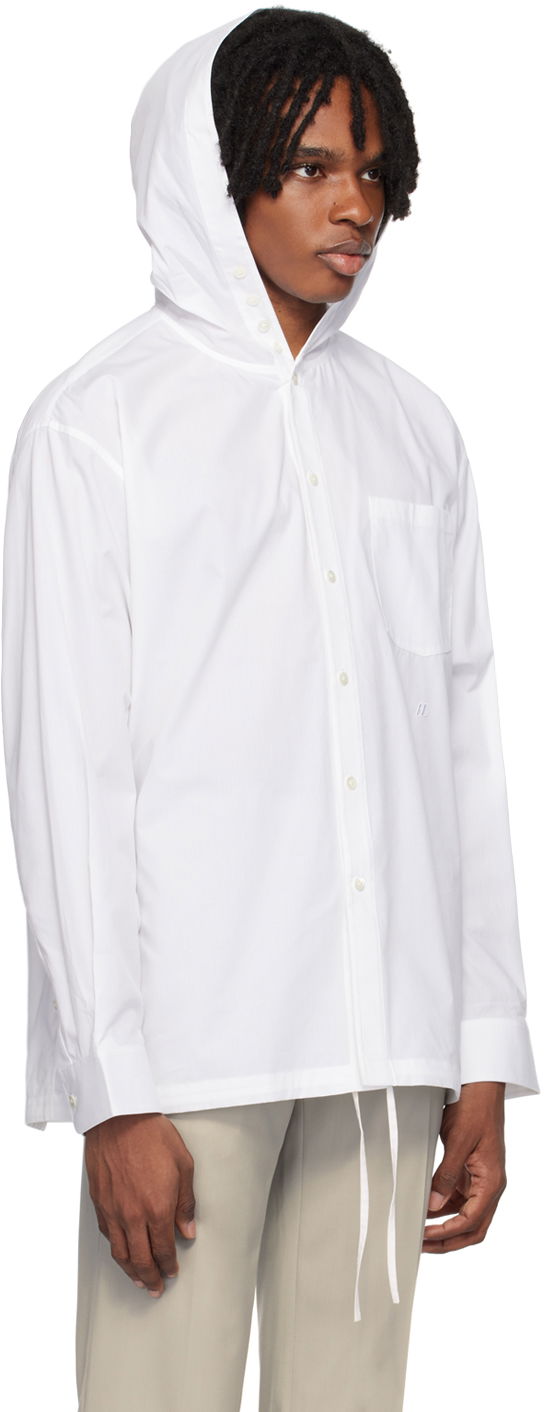 Košeľa Helmut Lang Hooded Shirt Biela | O04HM503, 1