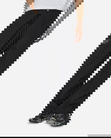 Cargo nohavice Pleasures Visitor Wide Cargo Pants Čierna | 9010400 BLACK, 1