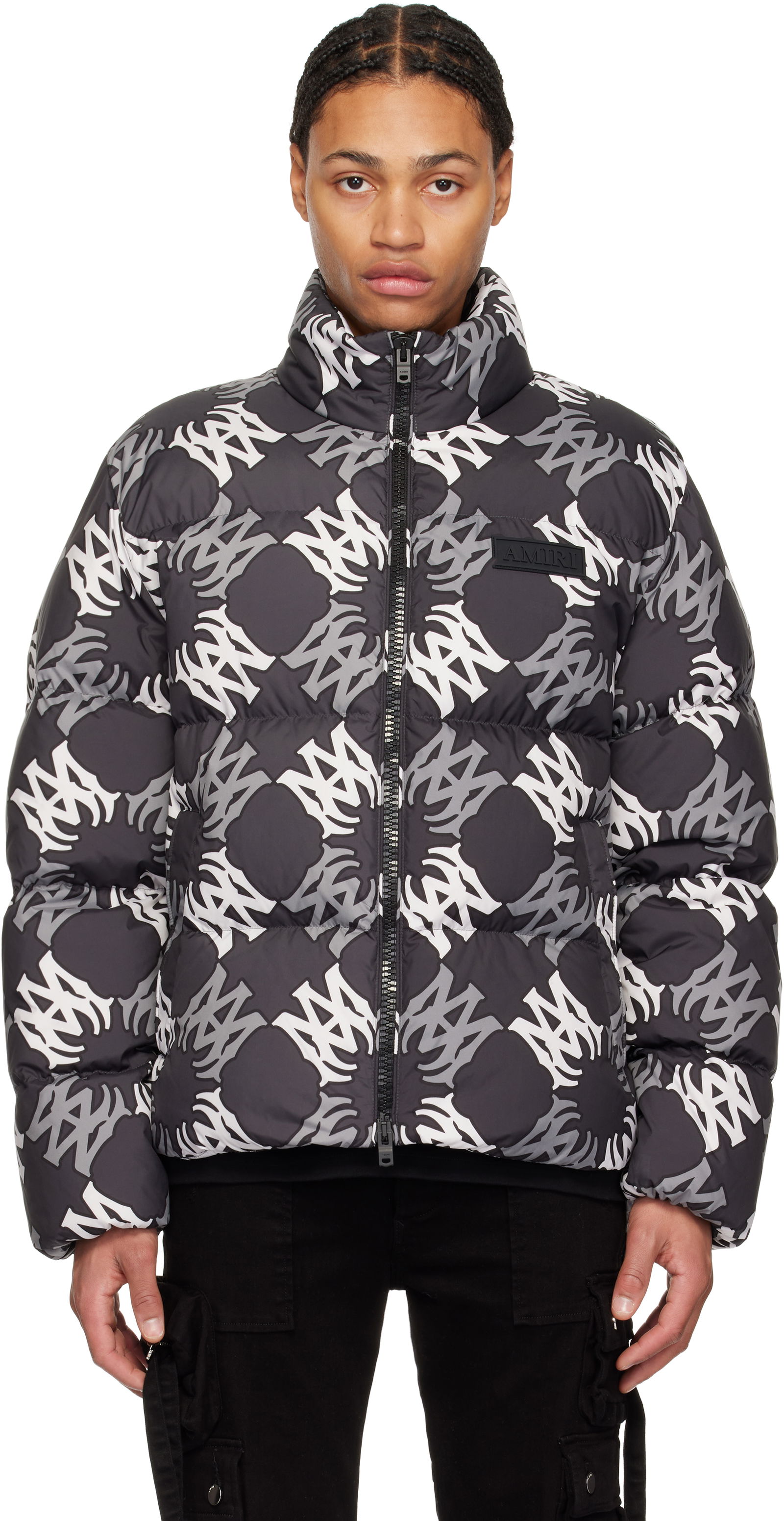 Quad Print Down Jacket