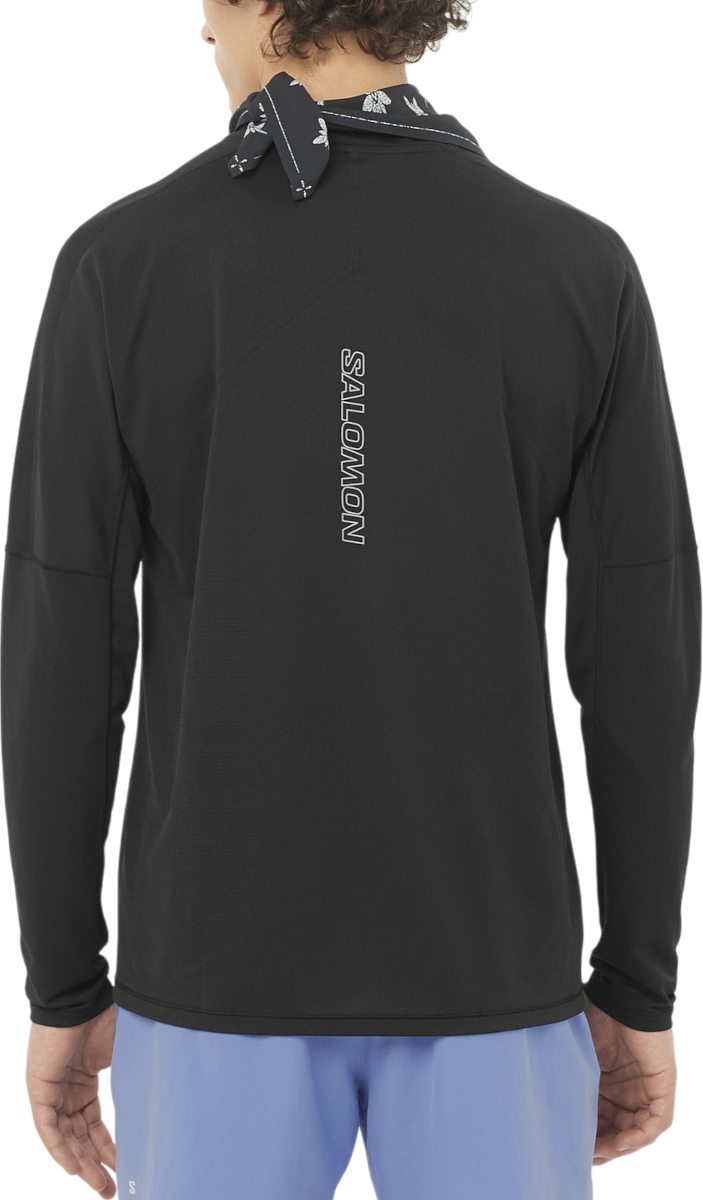Tričko Salomon Salomon Sense Aero Graphic Long Sleeve Tee Čierna | lc2694-0, 1