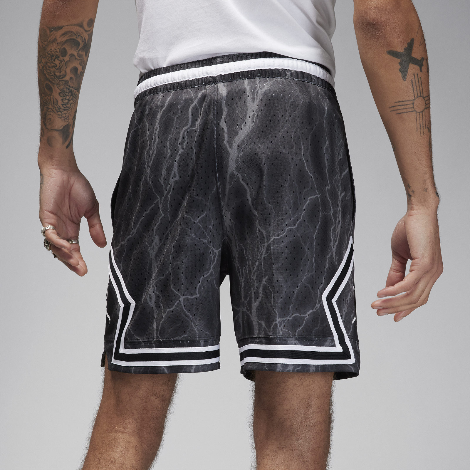Nike Jordan Black AOP Sport Diamond Shorts