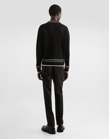 Sveter Dolce & Gabbana Dolce & Gabbana Oversized Cotton Piqué Cardigan Čierna | GXV13ZJBCGYN0000, 2